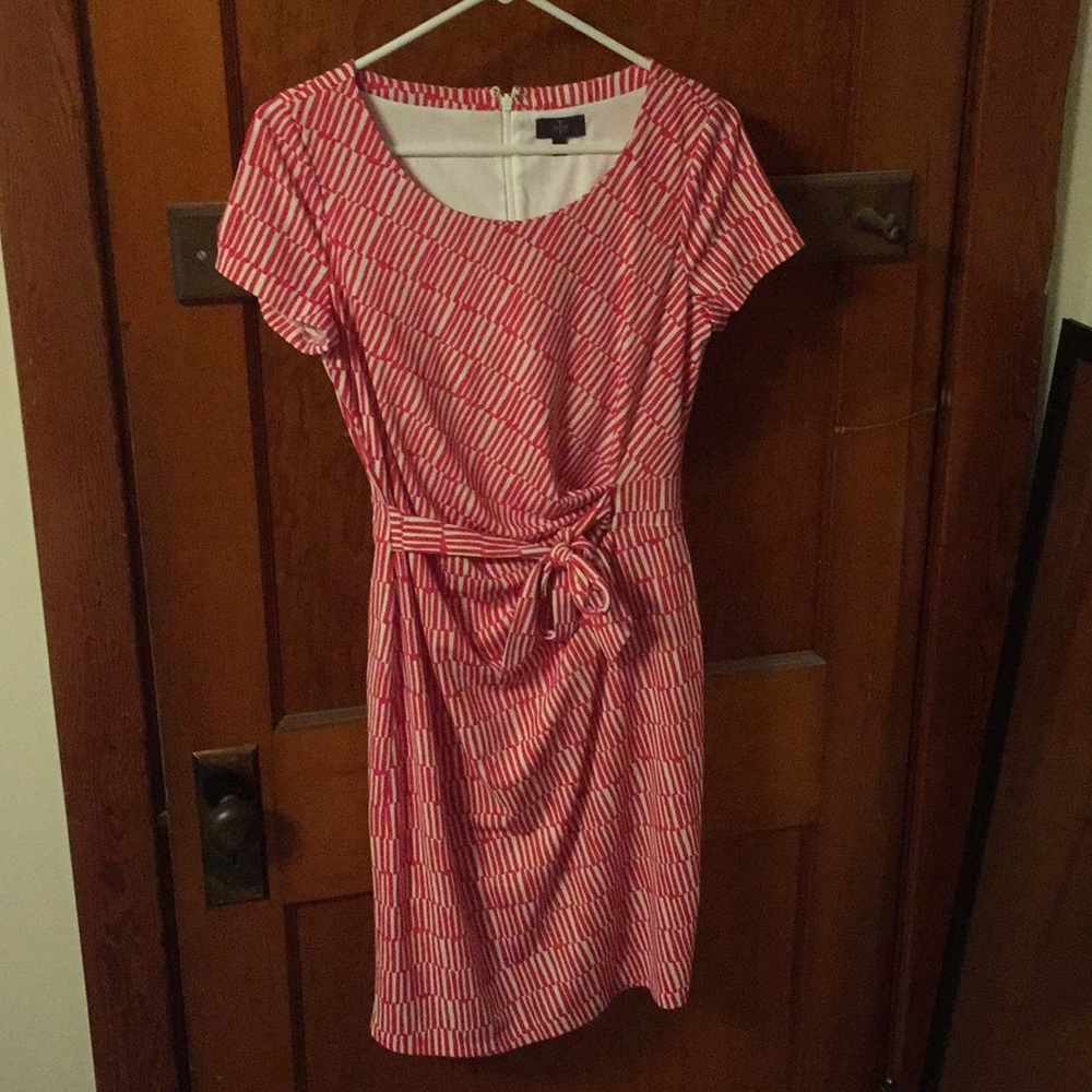 Pink and White Dress